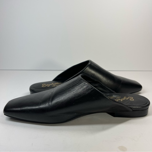 Seychelles Women’s Vice Square Toe Classic Mule Black Leather Size 7.5M - Picture 2 of 11
